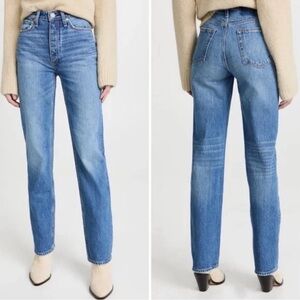 rag & bone Light Blue Straight Jeans